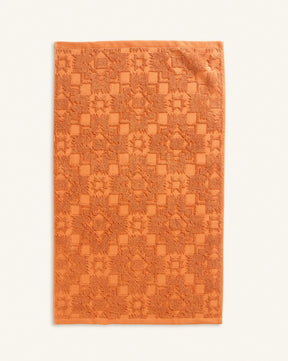 SCULPTED TOWEL 3-PIECE SET<br>PERSIMMON