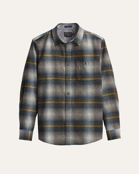 MEN'S TRAIL SHIRT<br>GREY MULTI PLAID