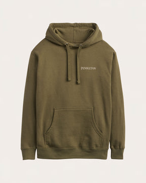 PONDEROSA GRAPHIC HOODY<br>MILITARY GREEN/MULTI