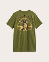 MEN'S SHORT-SLEEVE WESTERN GRAPHIC TEE<br>OLIVE/MULTI