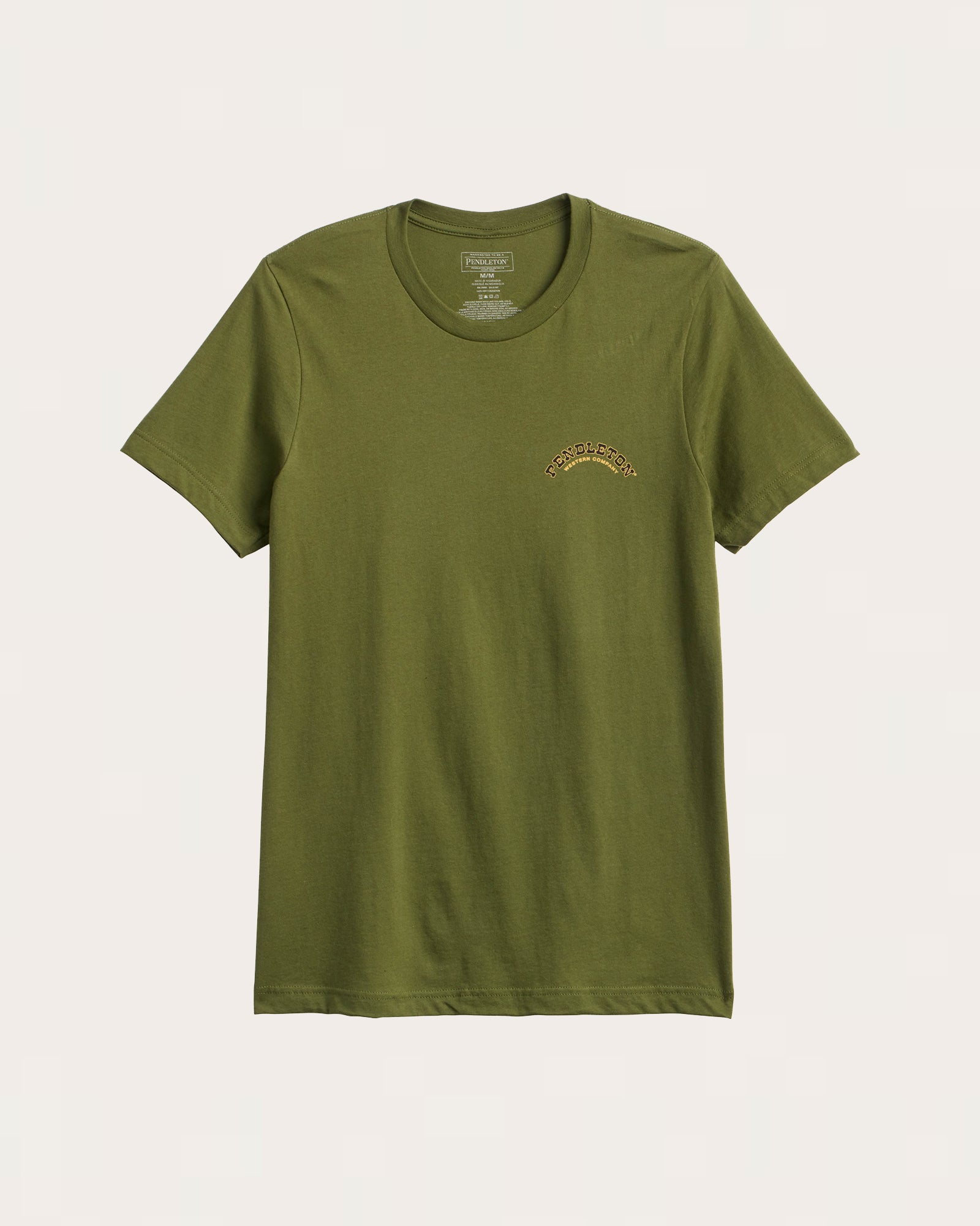 MEN'S SHORT-SLEEVE WESTERN GRAPHIC TEE<br>OLIVE/MULTI