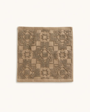 SCULPTED 3-PIECE TOWEL SET<br>STONE