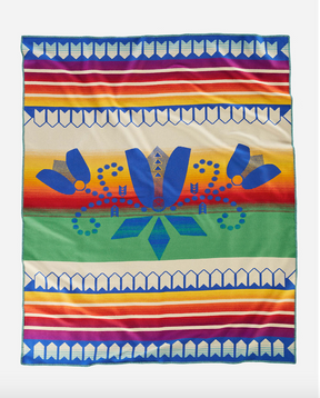 COURAGE TO BLOOM BLANKET<br>BLUE
