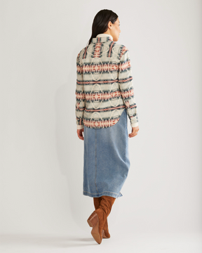 WOMEN'S LONG BEACH CHAMOIS SHIRT<br>SILVER BLUE