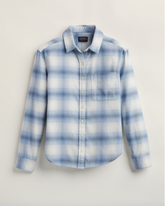 Boyfriend Flannel Shirt<br>Blue Ombre