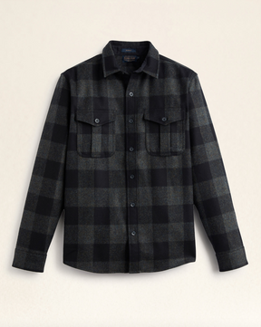 Scout Shirt <br> Blue/Green Buffalo Check