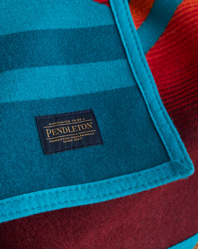 MANY NATIONS BLANKET<br>TURQUOISE MULTI