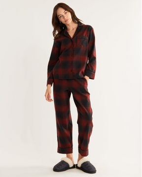 Women's Pajama Set<br>Red/Black Ombre