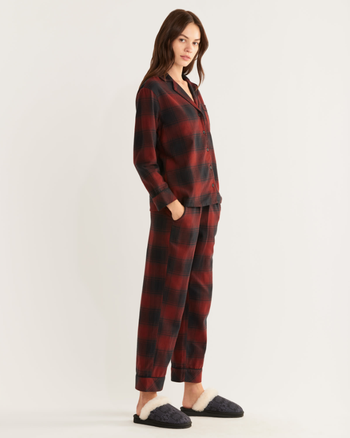 Women's Pajama Set<br>Red/Black Ombre
