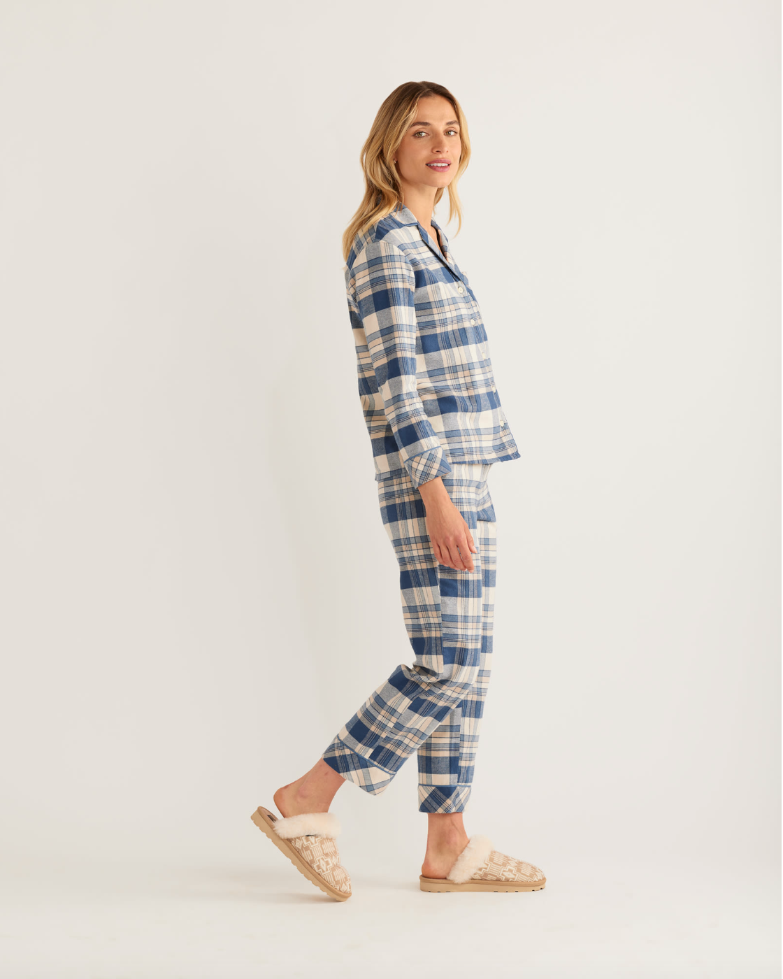 Women's Pajama Set <br> Blue/Ivory Plaid