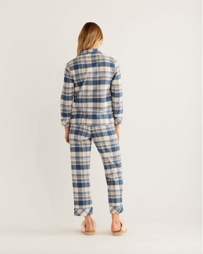 Women's Pajama Set <br> Blue/Ivory Plaid