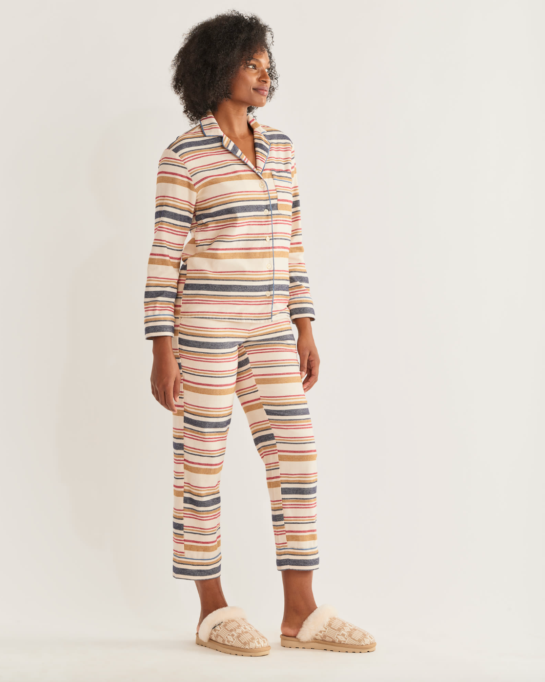 Women's Pajama Set<br>Ivory Scout Stripe