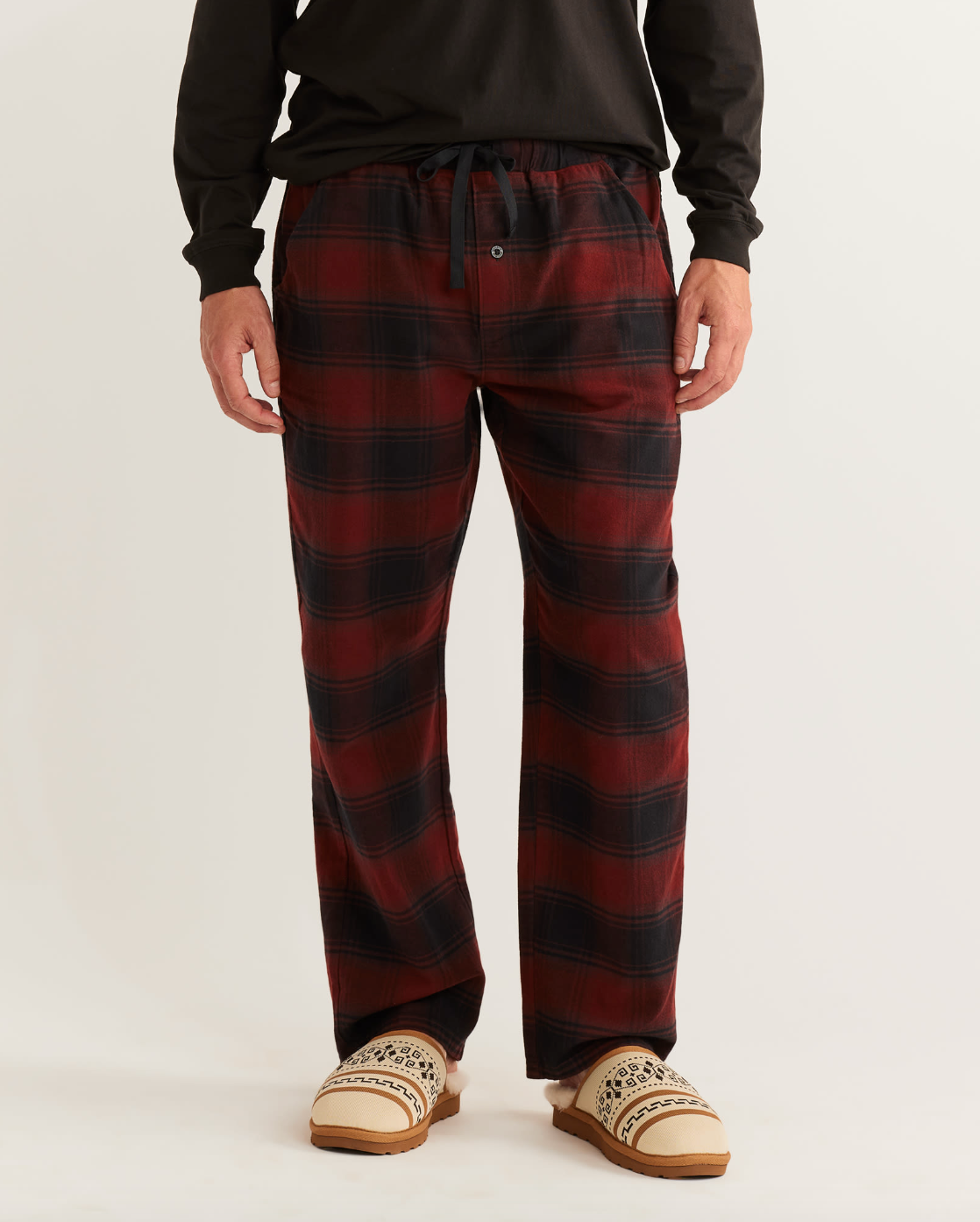 Black And Gray Checkered Pajama Pants – Body By RR