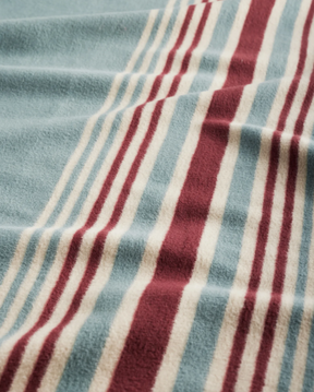 CARICO LAKE/STRIPE ORGANIC COTTON THROW GIFT PACK<br>MARINE/SHALE