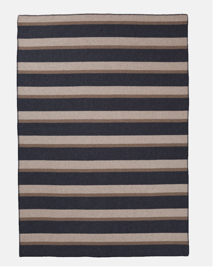 Eco-Wise Easy Care Twin<br>Midnight Navy Stripe