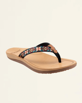 WOMENS CARICO LAKE FLIP FLOPS<br>BLACK