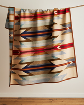 Jacquard Unnapped Blanket<br>Wyeth Trail