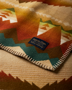SOLSTICE CANYON BLANKET<br>TAN MULTI