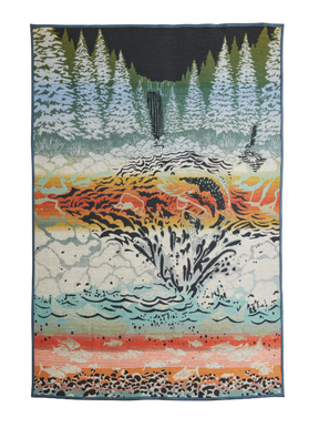 SALMON FALLS BLANKET<br>BLUE/GREEN MULTI