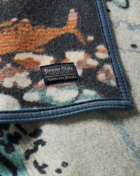 SALMON FALLS BLANKET<br>BLUE/GREEN MULTI