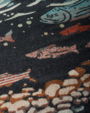 SALMON FALLS BLANKET<br>BLUE/GREEN MULTI