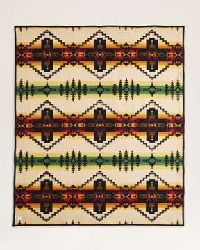 FOUR CORNERS BLANKET<br>BLACK MULTI