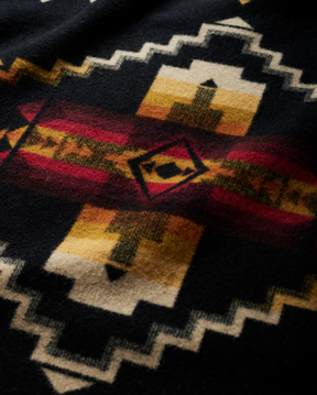 FOUR CORNERS BLANKET<br>BLACK MULTI