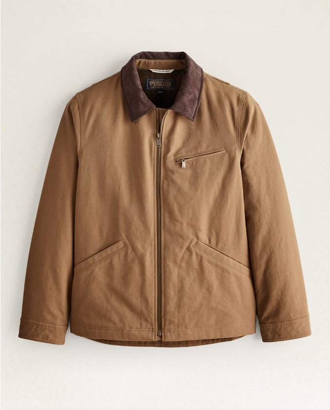 MEN'S TAHOMA CANVAS TRUCKER JACKET<br>SADDLE