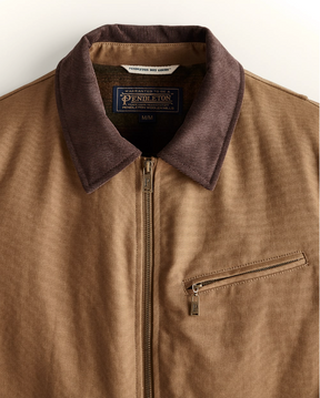 MEN'S TAHOMA CANVAS TRUCKER JACKET<br>SADDLE