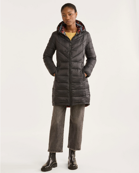 WOMEN'S SAPPHIRE LONG PACKABLE PARKA<br>TUCSON BLACK