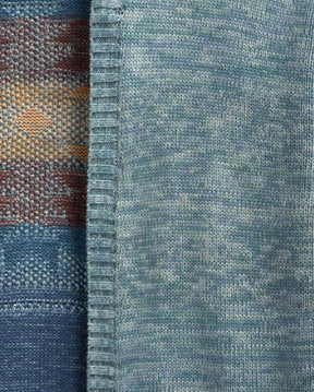 WOMEN'S SIERRA SPRINGS COTTON CARDIGAN<br>SEA BLUE MIX