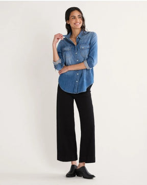 Chambray Gambler Shirt<br>Medium Blue