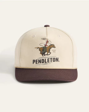 COWBOY FIVE PANEL SNAPBACK HAT<br>IVORY