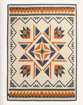 QUILTED STAR COTTON MATELASSE COVERLET<br>INDIGO