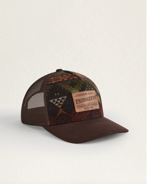 NEHALEM WOOL TRUCKER HAT<br>BROWN MULTI