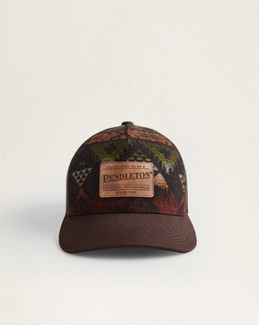 NEHALEM WOOL TRUCKER HAT<br>BROWN MULTI