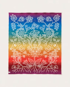 ALL THAT GROWS BLANKET - BY CHRISTI BELCOURT <br> IVORY MULTI