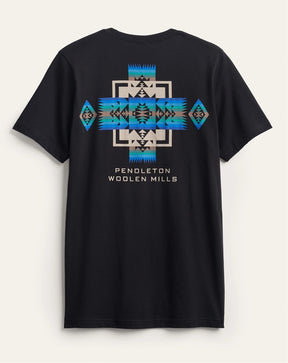 CHIEF JOSEPH GRAPHIC TEE<br>BLACK/BLUE