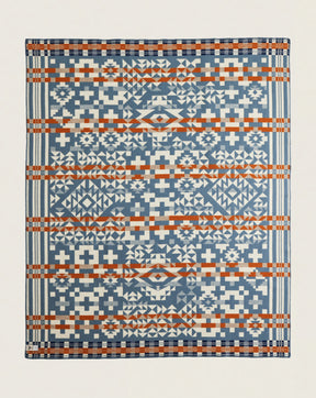 BLUE RIDGE BLANKET<br>BLUE/RUST