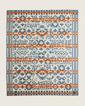 BLUE RIDGE BLANKET<br>BLUE/RUST