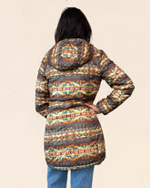 WOMEN'S SAPPHIRE LONG PACKABLE PARKA<br>SOLSTICE CANYON BROWN