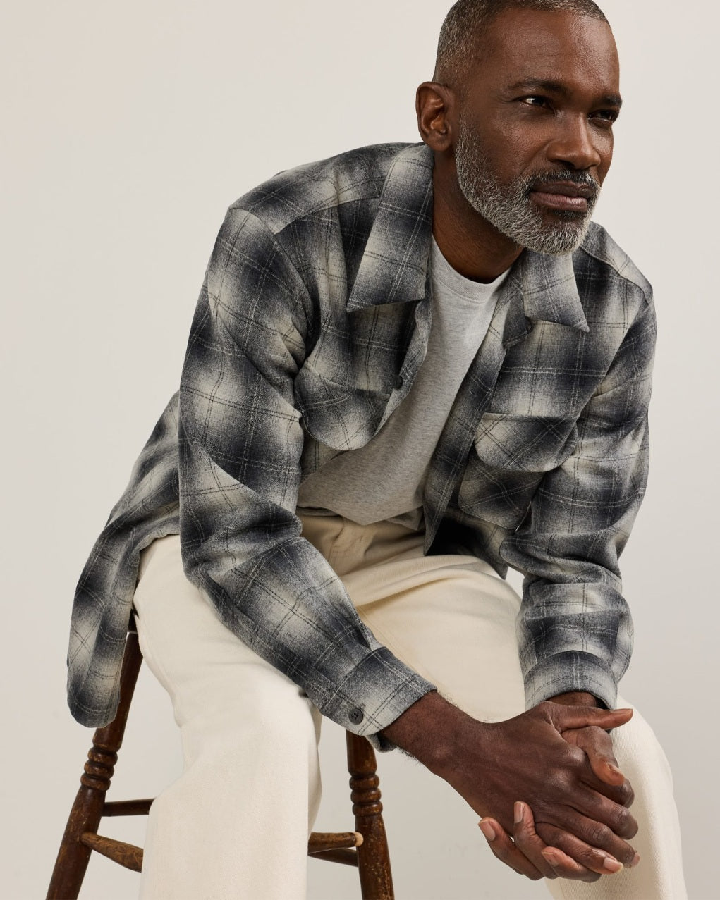 BOARD SHIRT<br>CHARCOAL OMBRE