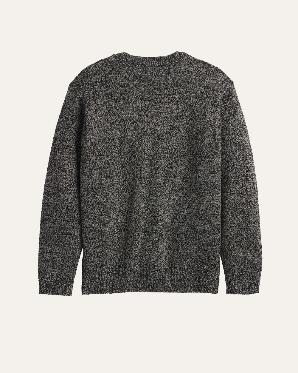 WOOL CREW<br>BLACK/WHEAT HEATHER