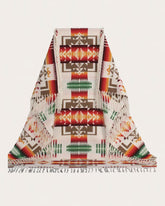 CHIEF JOSEPH FRINGED SHAWL<br>IVORY