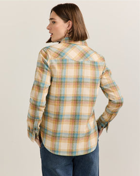THE PERFECT ONE POCKET SHIRT<br>IVORY MULTI PLAID