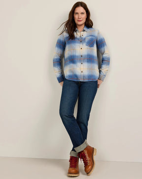THE PERFECT ONE POCKET SHIRT<br>LIGHT BLUE OMBRE