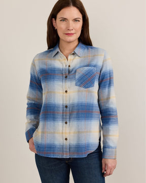 THE PERFECT ONE POCKET SHIRT<br>LIGHT BLUE OMBRE