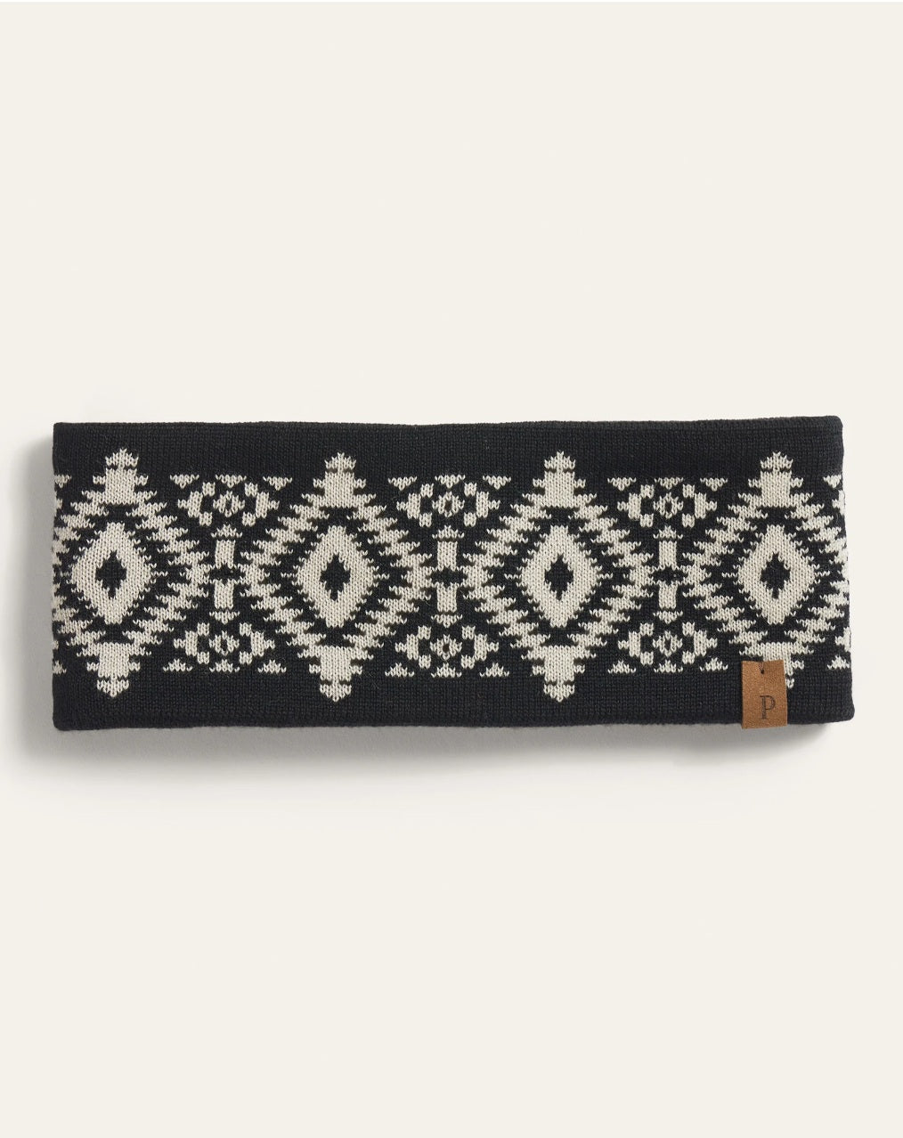 FLEECE-LINED HEADBAND<br>LOS OJOS BLACK