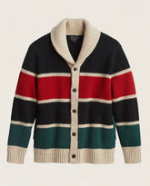 Ranger Stripe Lambswool Card <br> Ranger Stripe Black/Red/Green