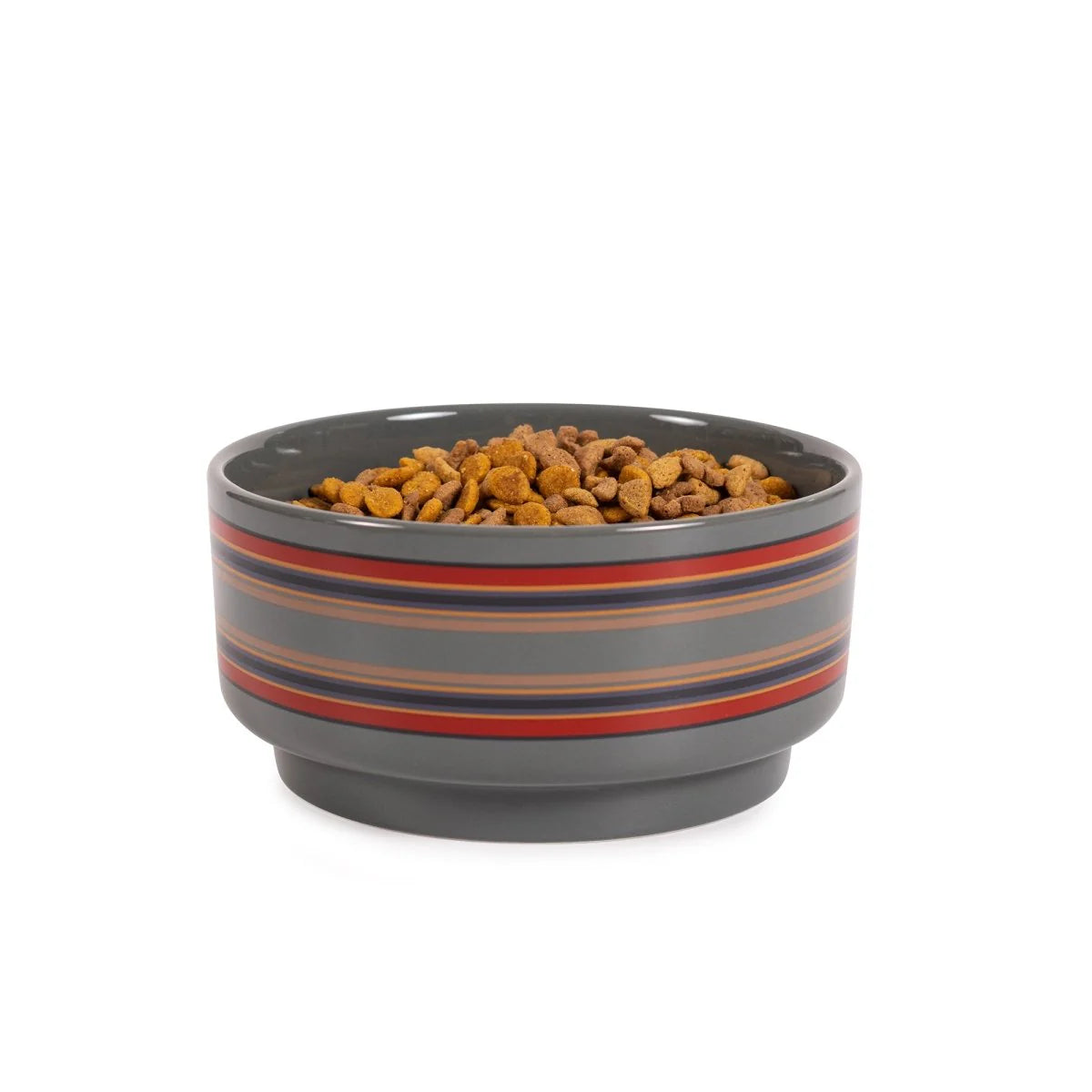 CERAMIC DOG BOWL<br>YAKIMA STRIPE